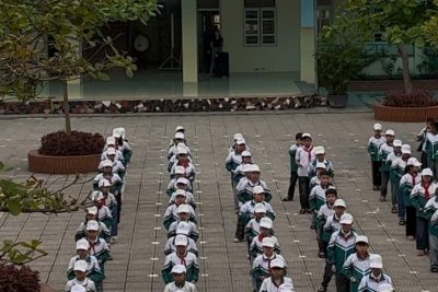 KHÔNG KHÍ TẬP LUYỆN SÔI NỔI HƯỚNG TỚI NGÀY HỘI VÕ NHẠC VOVINAM TẠI TRƯỜNG TIỂU HỌC THANH TUYỀN